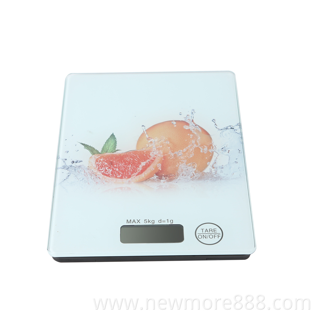 Digital Square Tempered Glass Scale